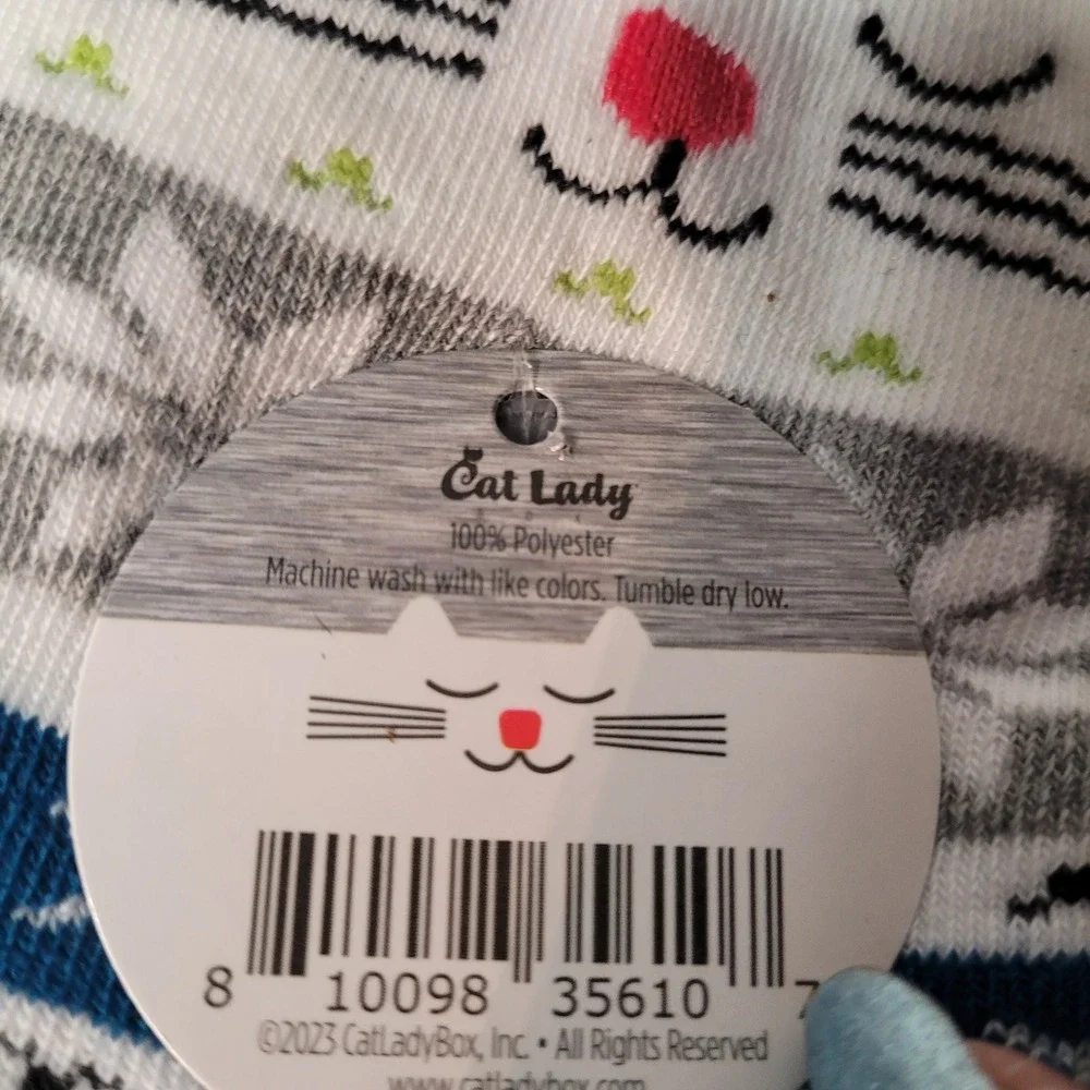 CatLadyBox snowkitty socks